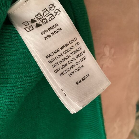 HOUSE OF HARLOW 1960 SIZE LARGE KELLY GFEEN CROPPED KNIT TANK TOP - Picture 7 of 7